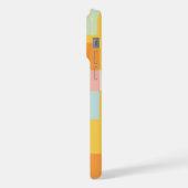 Moderne geometrische Formen Personalisiert iPhone Hülle (Linke Seite)