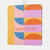 Moderne geometrische Formen Personalisiert Keramikornament (Links)