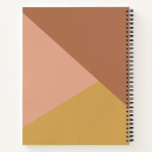 Moderne geometrische Formen Personalisiert Notizblock (Rückseite)