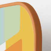 Moderne geometrische Formen Personalisiert Pickleball Schläger (Linke Seite)