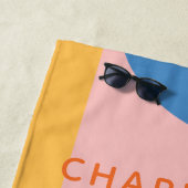 Moderne geometrische Formen Personalisiert Strandtuch (Beispiel)