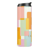 Moderne geometrische Formen Personalisiert Thermosbecher (Nach links gedreht)