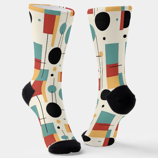 Moderne geometrische Formen Socken (Gewinkelt)