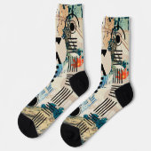 Moderne geometrische Formen Socken (Linkes Detail)
