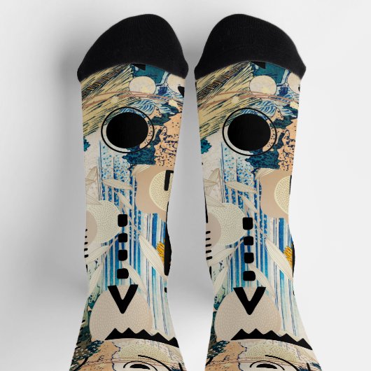 Moderne geometrische Formen Socken (Oben)