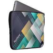 Moderne geometrische Formen Textur mit Individuell Laptopschutzhülle (Vorne Rechts)