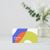 Moderne geometrische Formen Visitenkarte (Stehend Vorderseite)