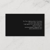 Moderne geometrische Formen Visitenkarte (Rückseite)