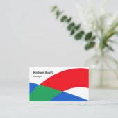 Moderne geometrische Formen Visitenkarte (Stehend Vorderseite)