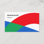 Moderne geometrische Formen Visitenkarte (Vorderseite)