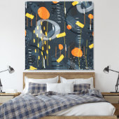 Moderne geometrische Formen Zusammensetzung Abstra Leinwanddruck (Insitu (Schlafzimmer))