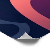 Moderne geometrische Frauenporträt Poster (Ecke)