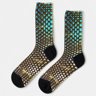 Moderne geometrische Freitag-Strümpfe mit Punktenm Socken