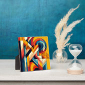 Moderne geometrische Fusion - Abstrakte Farbblockk Fotoplatte (InSitu)