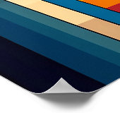 Moderne geometrische Fusion - Abstrakte Farbblockk Poster (Ecke)