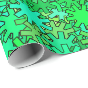 Moderne geometrische Geber, Limon und grün Geschenkpapier
