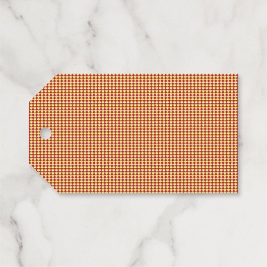 Moderne geometrische Geburtstagsmuster Geschenkanhänger (Rückseite (Horizontal))