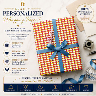 Moderne geometrische Geburtstagsmuster Geschenkpapier