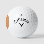 Moderne geometrische Geburtstagsmuster Golfball (Logo)