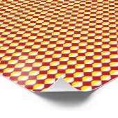 Moderne geometrische Geburtstagsmuster Poster (Ecke)