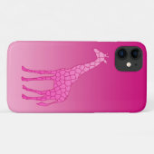 Moderne geometrische Giraffe, Fuchsia und Light Pi Case-Mate iPhone Hülle (Rückseite (Horizontal))