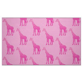 Moderne geometrische Giraffe, hellrosa und Fuchsia Stoff (Fat Quarter (45,7 x 55,9 cm))