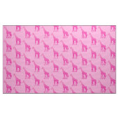Moderne geometrische Giraffe, hellrosa und Fuchsia Stoff (Yard (91,4 cm))