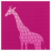Moderne geometrische Giraffe, pinkfarben und Stoff (Nahaufnahme)