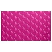 Moderne geometrische Giraffe, pinkfarben und Stoff (Yard (91,4 cm))