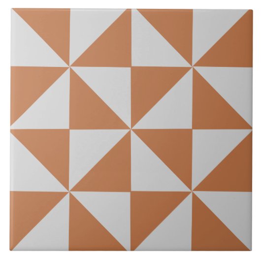 Moderne geometrische Grafikkachel Fliese (Vorderseite)