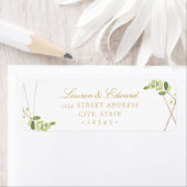 Moderne geometrische Greenerie Hochzeitsszene Rück (Insitu)