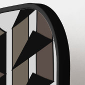 Moderne geometrische Hauskunst Pickleball Schläger (Linke Seite)