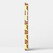 Moderne, geometrische, helle Gelb- und Kakaobraun Case-Mate iPhone Hülle (Rückseite / Links)
