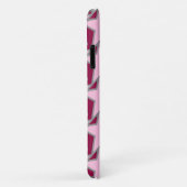 Moderne geometrische, hellrosa und burgundy Case-Mate iPhone hülle (Hinten/Rechts)