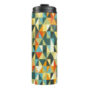 Moderne geometrische Hintergrund. Abstraktes flach Thermosbecher