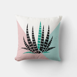 Moderne geometrische Hintergründe Stilistik Aloe V Kissen