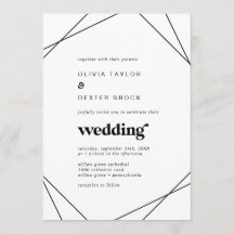 Moderne geometrische Hochzeit