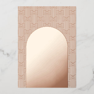 Moderne geometrische Hochzeit Folieneinladung