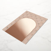 Moderne geometrische Hochzeit Folieneinladung (Gedreht)