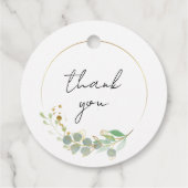 Moderne, geometrische Hochzeit Geschenkanhänger (Rückseite)