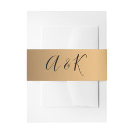 Moderne geometrische Hochzeit Gold Einladungsbanderole