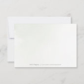 Moderne, geometrische Hochzeit RSVP Karte (Rückseite)