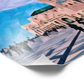 Moderne geometrische Illustration der Hassan-II-Mo Fotodruck (Ecke)