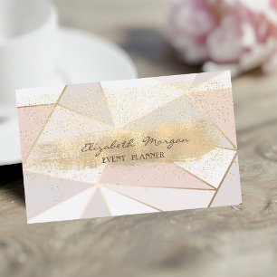 Moderne geometrische Imitat Goldrausch Stroke, Con Visitenkarte
