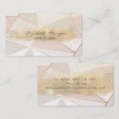 Moderne geometrische Imitat Goldrausch Stroke, Con Visitenkarte (Vorne/Hinten)