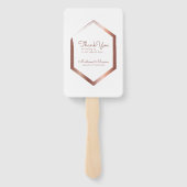 Moderne geometrische Imitate - Goldene Hochzeit Vi Fächer (Rückseite)