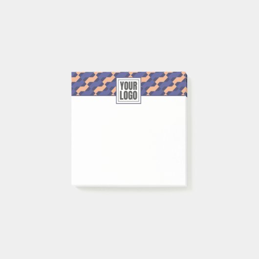 Moderne geometrische ineinandergreifende Muster Post-it Klebezettel (Vorderseite)