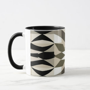 Moderne geometrische Kaffeetasse Neutrale Erdtön