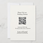 Moderne geometrische kleine Blume Save the Date Einladung (Rückseite)