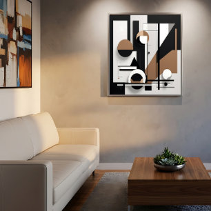 Moderne geometrische Komposition Poster